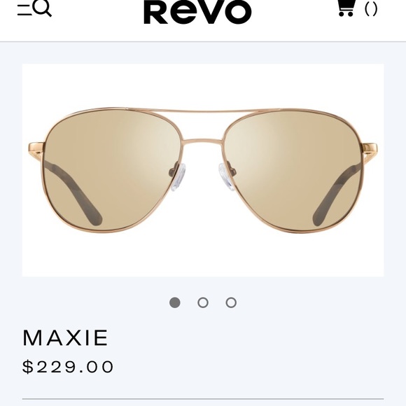 Revo aviator sunglasses, champagne - Picture 1 of 4